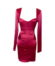 Load image into Gallery viewer, Kaylee Kollection Satin Red Dress • S
