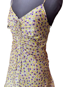 Zara Floral Print Satin Dress • S